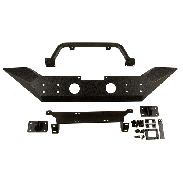 Rugged Ridge SPARTAN FRONT BUMPER, HIGH CLEARANCE ENDS, WITH OVERRIDER, 07-18 JK 11548.01
